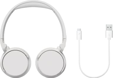 Philips H4209 trådlösa on ear-hörlurar (vita)