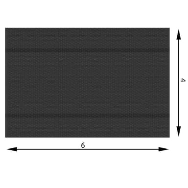 tectake Poolskydd rektangulär - 400 x 600 cm