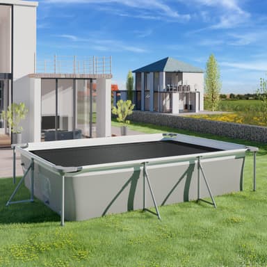 tectake Poolskydd rektangulär - 400 x 600 cm