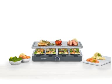 Severin Sten Raclette 8 pers. 1300 watt Natur/Svart