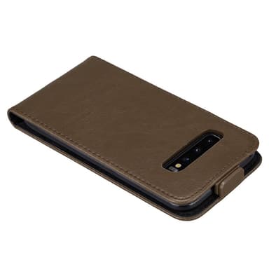 Samsung Galaxy S10 PLUS Flipfodral Skal (Brun)