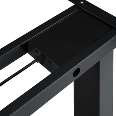 tectake Höj- och sänkbart skrivbord Twain - svart