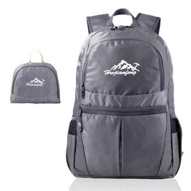 Vikbar Ryggsäck 36L Unisex Vattentät (grå)