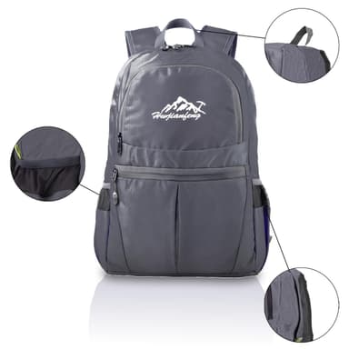 Vikbar Ryggsäck 36L Unisex Vattentät (grå)