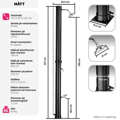 tectake Soldusch Tinto - svart