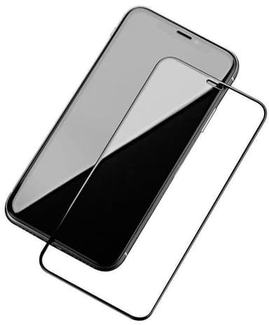 Mr. Yes Heltäckande skärmskydd i härdat glas till iPhone 12/12 Pro, Svart