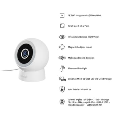 Hombli Smart Utomhuskamera Vit