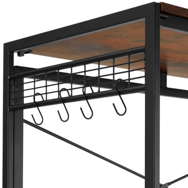 tectake Skrivbord Paterson fällbar 102x51x77cm - Industriellt mörkt trä, rustikt