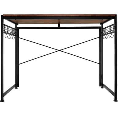 tectake Skrivbord Paterson fällbar 102x51x77cm - Industriellt mörkt trä, rustikt