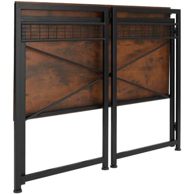 tectake Skrivbord Paterson fällbar 102x51x77cm - Industriellt mörkt trä, rustikt