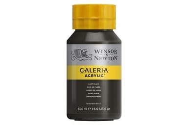 Galeria Acrylic 500Ml Lamp Black 337