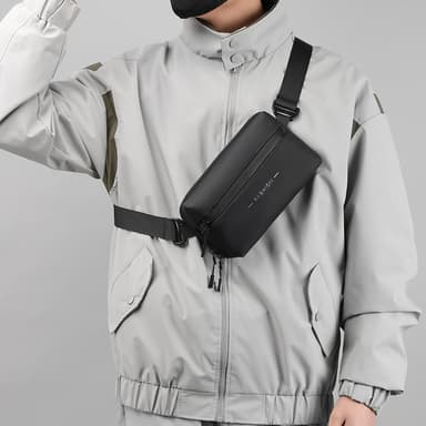 Fanny Pack - Mångsidig och snygg midjeväska i nylon Svart
