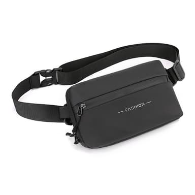 Fanny Pack - Mångsidig och snygg midjeväska i nylon Svart