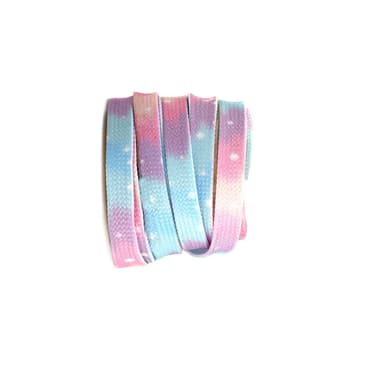Tie-Dye tryckta platta skosnören (2 par) Flerfärgad 2