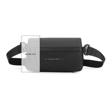 Fanny Pack - Mångsidig och snygg midjeväska i nylon Svart