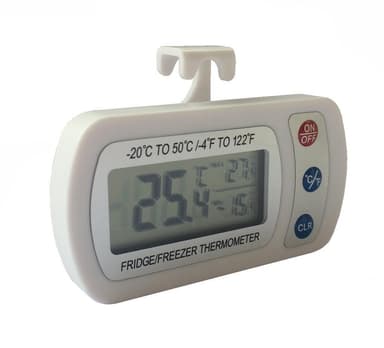 Digital kyltermometer med krok Vit