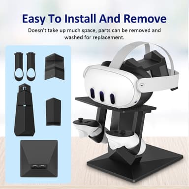 Universal Display Stand för Meta Quest 3 VR-headset Svart