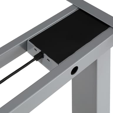 tectake Höj- och sänkbart skrivbord Twain - grå