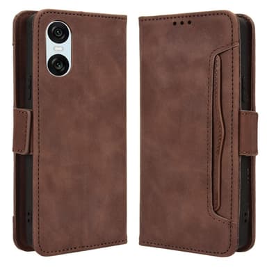 Till Sony Xperia 10 VI Plånboksfodral  - Brun