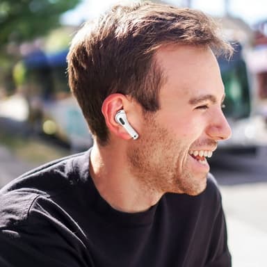 För AirPods 3 Bullerreducerande öronspetsar Silikonskydd M