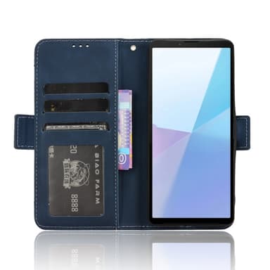 Till Sony Xperia 10 VI Plånboksfodral  - Blå