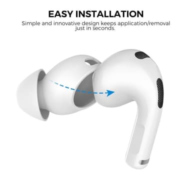 För AirPods 3 Bullerreducerande öronspetsar Silikonskydd L
