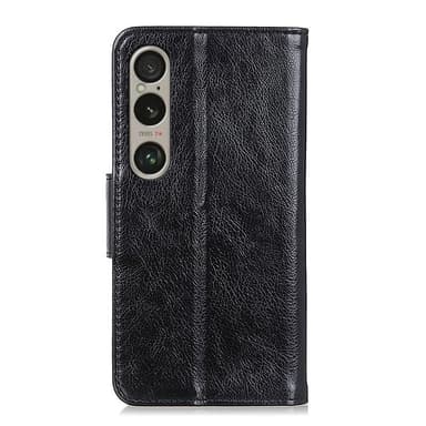 Till Sony Xperia 1 VI  Plånboksfodral Textured Split - Svart