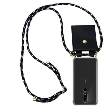 Nokia 5.1 PLUS / X5 Skal Fodral Kedja (Svart)