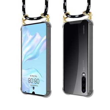 Huawei P30 Skal Fodral Kedja (Svart)