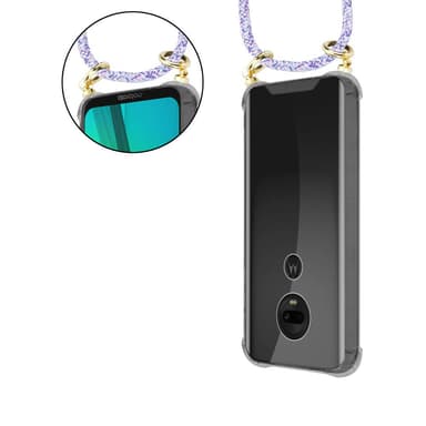 Motorola MOTO G7 / G7 PLUS Skal Fodral Kedja (Lila)
