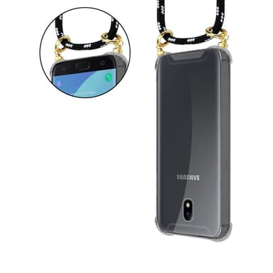 Samsung Galaxy J7 2018 Skal Fodral Kedja (Svart)