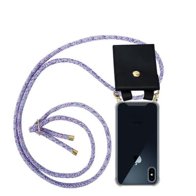 iPhone X / XS Skal Fodral Kedja (Lila)