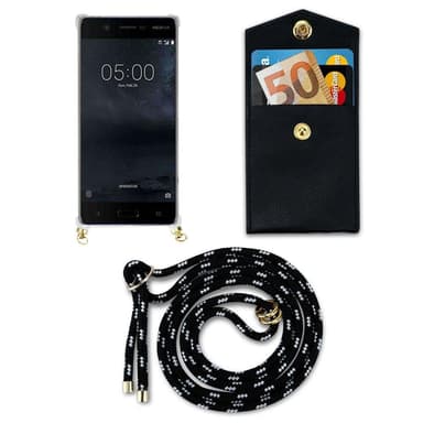 Nokia 3 2017 Skal Fodral Kedja (Svart)
