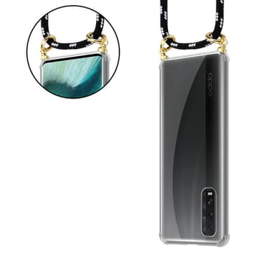Oppo FIND X2 Skal Fodral Kedja (Svart)