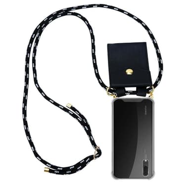 Huawei P20 Skal Fodral Kedja (Svart)
