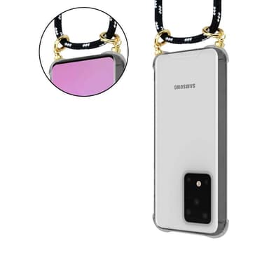 Samsung Galaxy S20 ULTRA Skal Fodral Kedja (Svart)