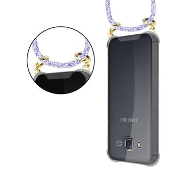 Samsung Galaxy J5 2015 Skal Fodral Kedja (Lila)