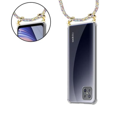 Oppo A92s Skal Fodral Kedja (Gul)