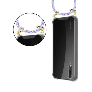 Huawei P20 Skal Fodral Kedja (Lila)
