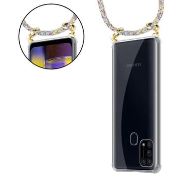 Samsung Galaxy M31 Skal Fodral Kedja (Gul)