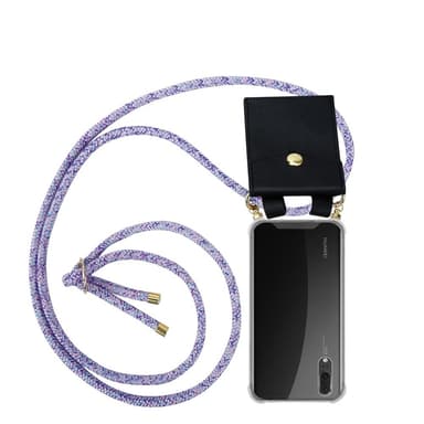 Huawei P20 Skal Fodral Kedja (Lila)