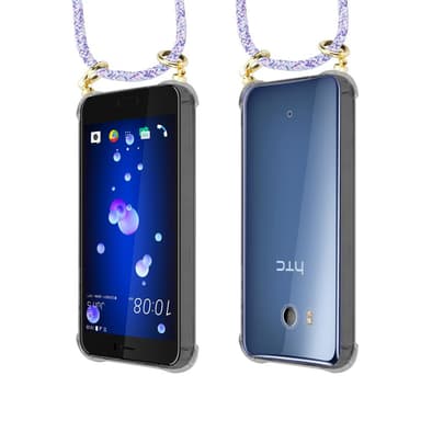 HTC OCEAN / U11 Skal Fodral Kedja (Lila)