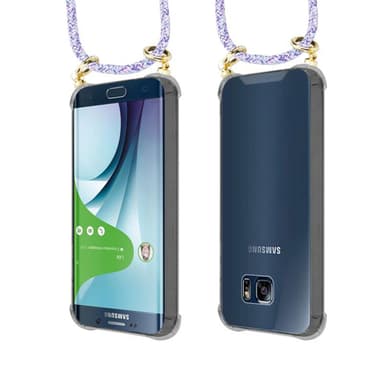 Samsung Galaxy S6 EDGE Skal Fodral Kedja (Lila)