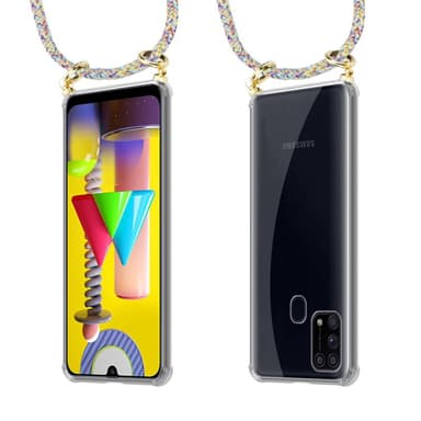 Samsung Galaxy M31 Skal Fodral Kedja (Gul)