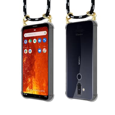 Nokia 8.1 Skal Fodral Kedja (Svart)