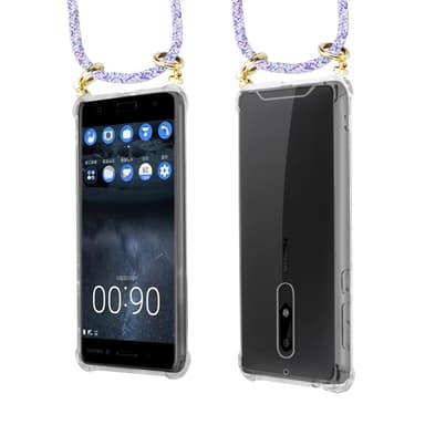 Nokia 5 2017 Skal Fodral Kedja (Lila)