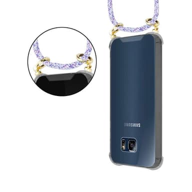 Samsung Galaxy S6 EDGE Skal Fodral Kedja (Lila)