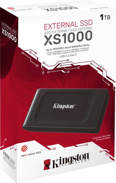 Kingston XS1000 bärbar SSD (1 TB)