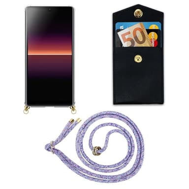 Sony Xperia L4 Skal Fodral Kedja (Lila)