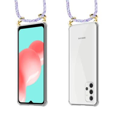 Samsung Galaxy A32 4G Skal Fodral Kedja (Lila)